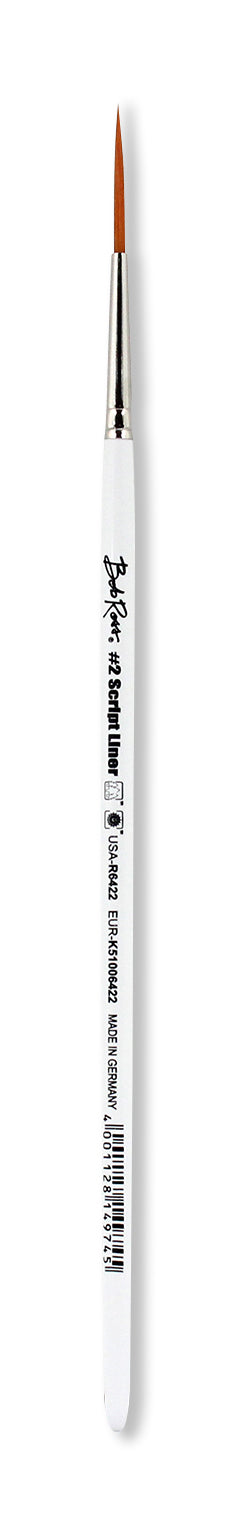 Bob Ross Landscape Script Liner Long Round Brush – Size 2