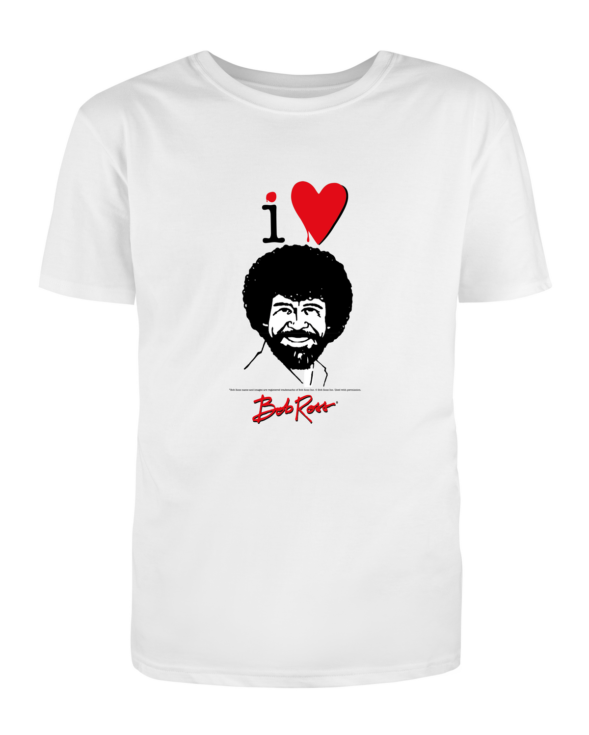 Bob Ross T-Shirt White – I Love Bob Ross, Size M