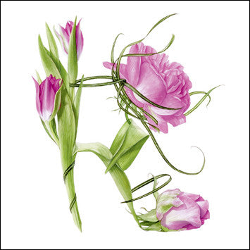Tulip and Rose Shoe Card by Billy Showell