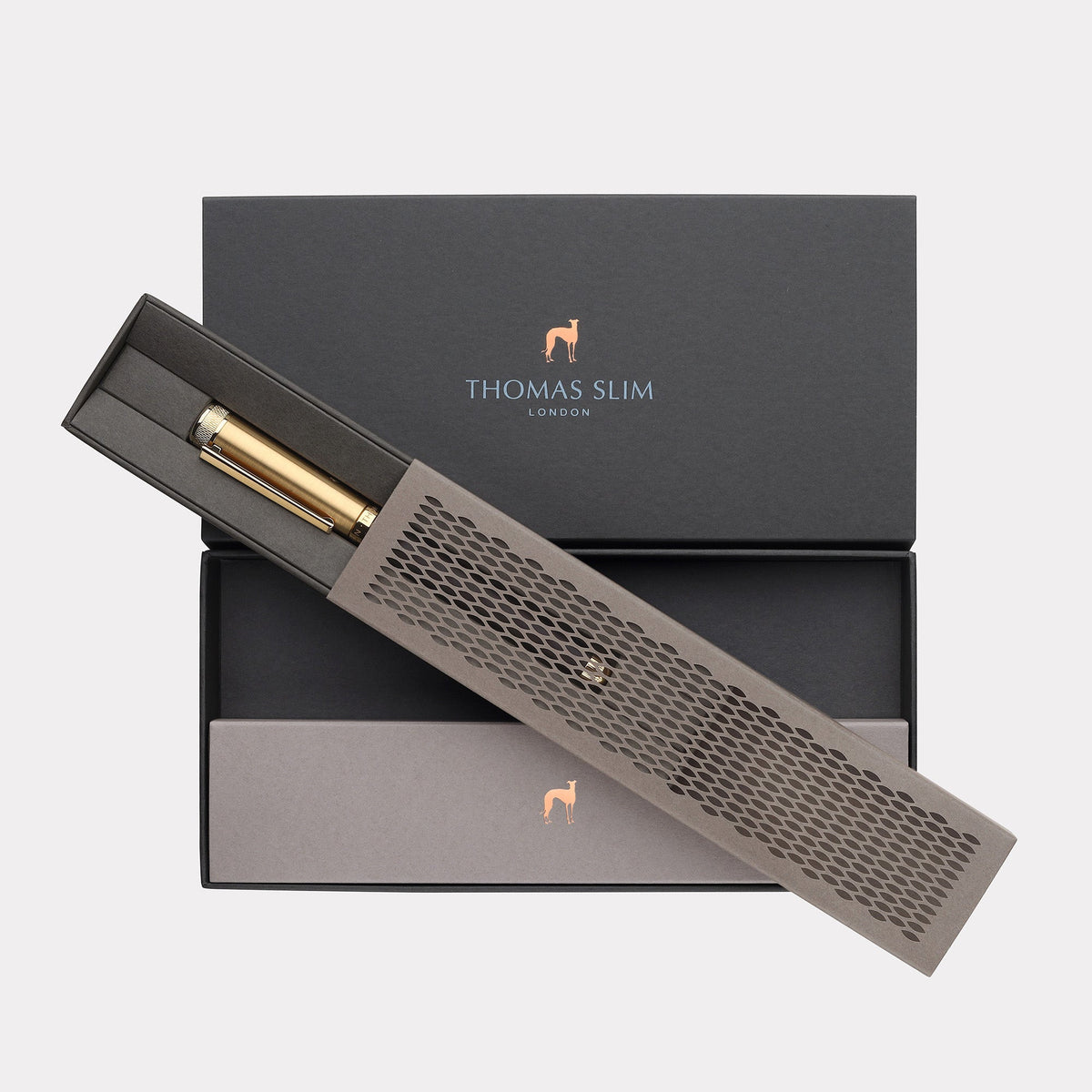 Thomas Slim Barley Pen Set – Classic Black & Steel