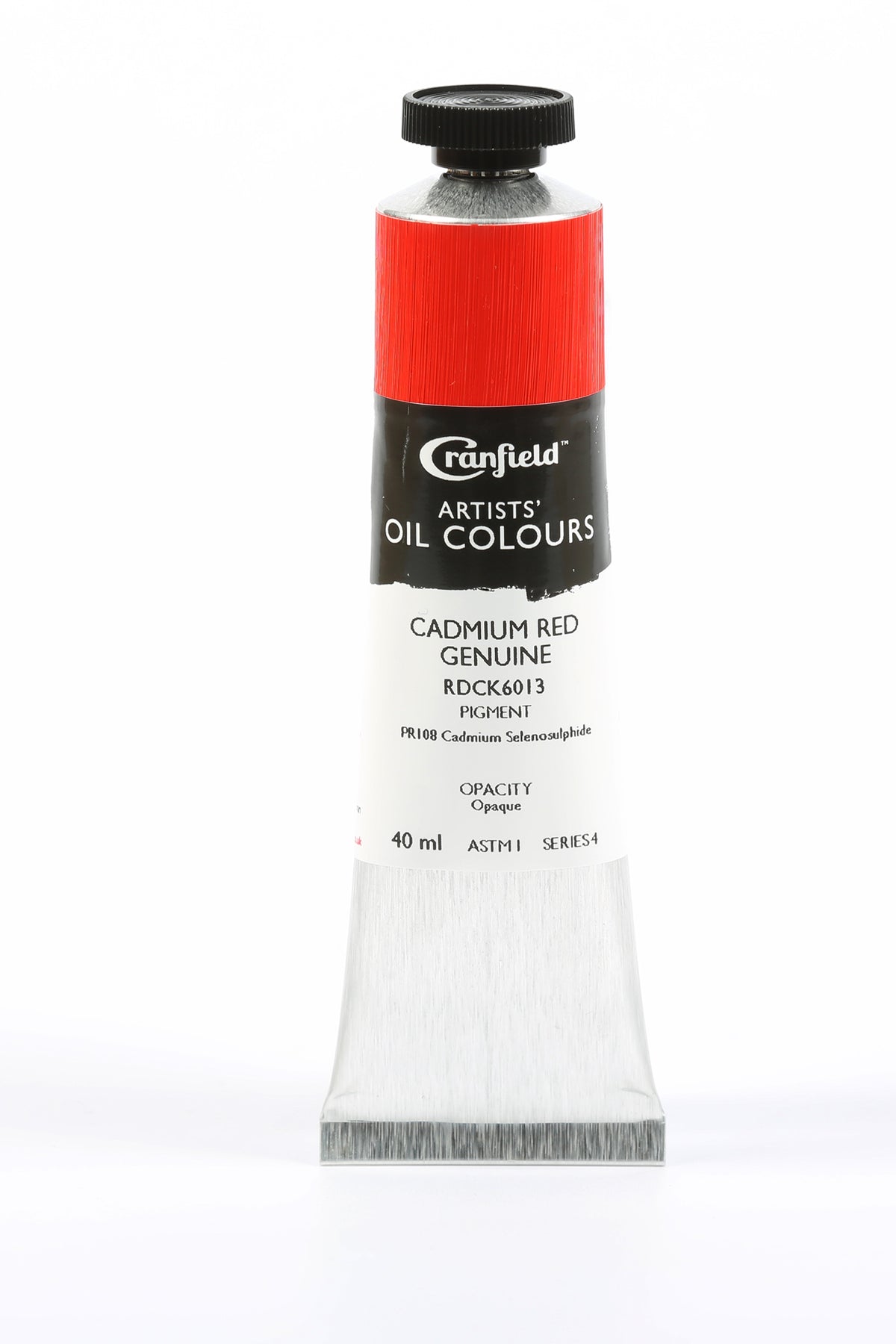 Cranfield Artists' Oil Colour 40ml – Cadmium Red Genuine (Series 4)