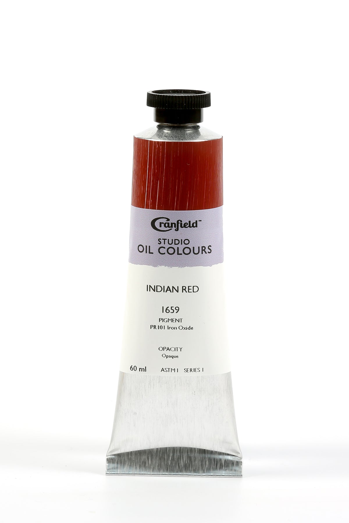 Cranfield Studio Oil Colour 60ml Tube – Indian Red (Series 1)