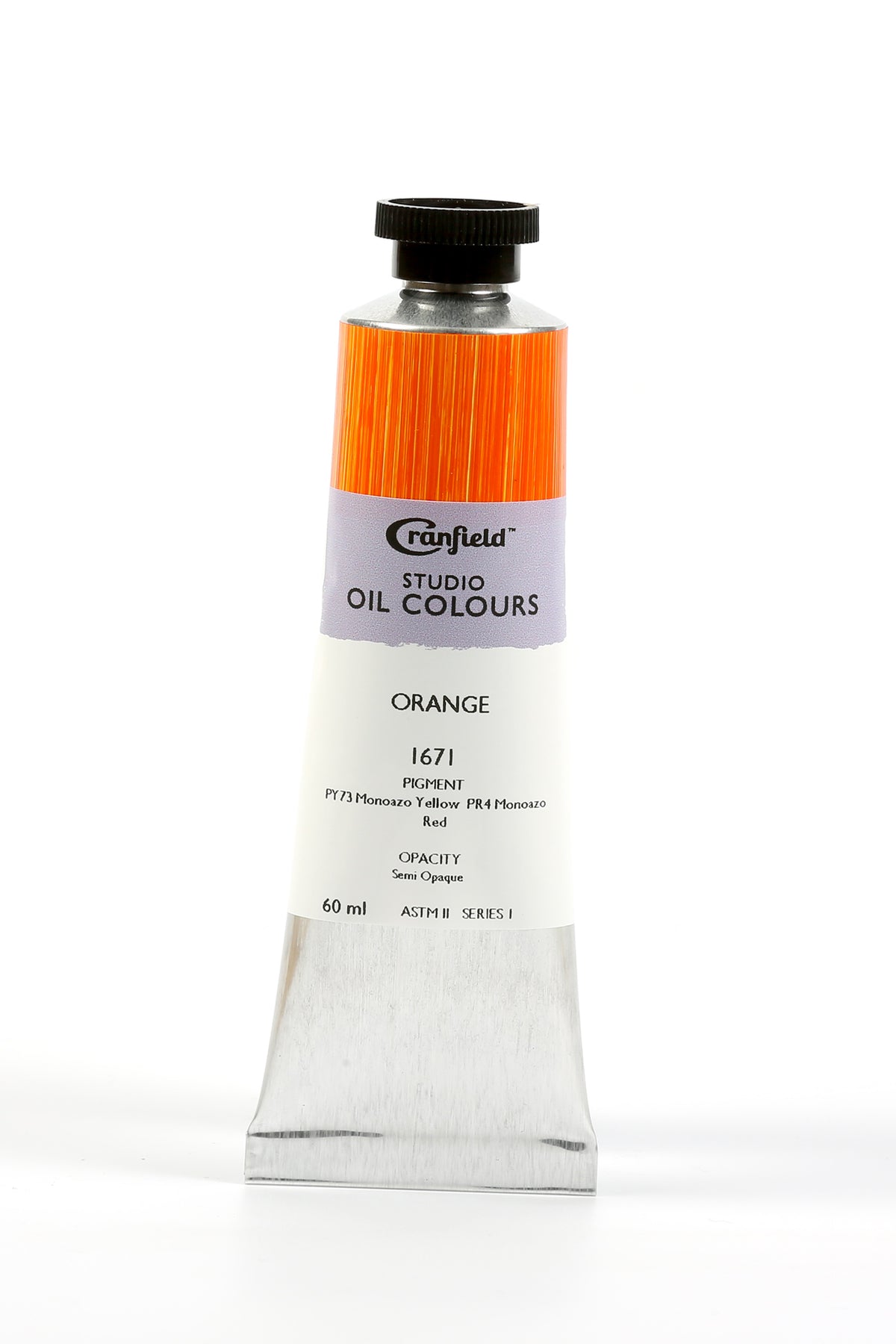 Cranfield Studio Oil Colour 60ml Tube – Orange (Series 1)