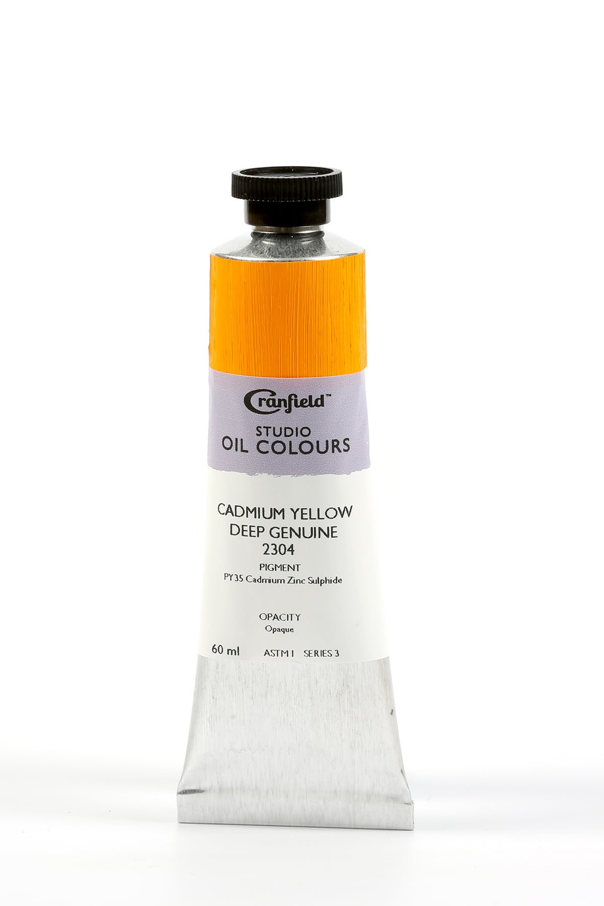 Cranfield Studio Oil Colour 60ml Tube – Cadmium Yellow Deep Genuine (Series 3)