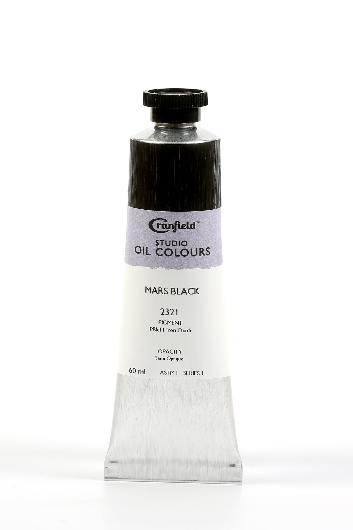 Cranfield Studio Oil Colour 60ml Tube – Mars Black (Series 1)