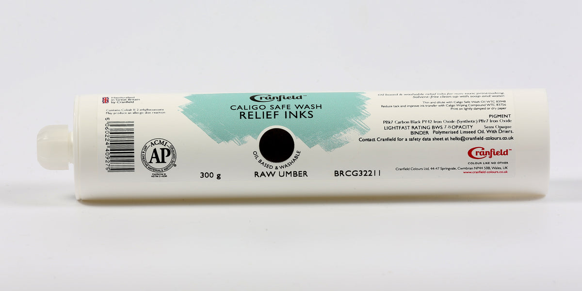 Cranfield Caligo Safe Wash Relief Ink 300g Cartridge – Raw Umber