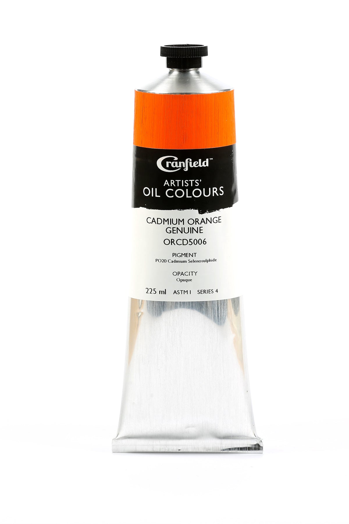 Cranfield Artists' Oil Colour 225ml – Cadmium Orange Genuine (Series 4)