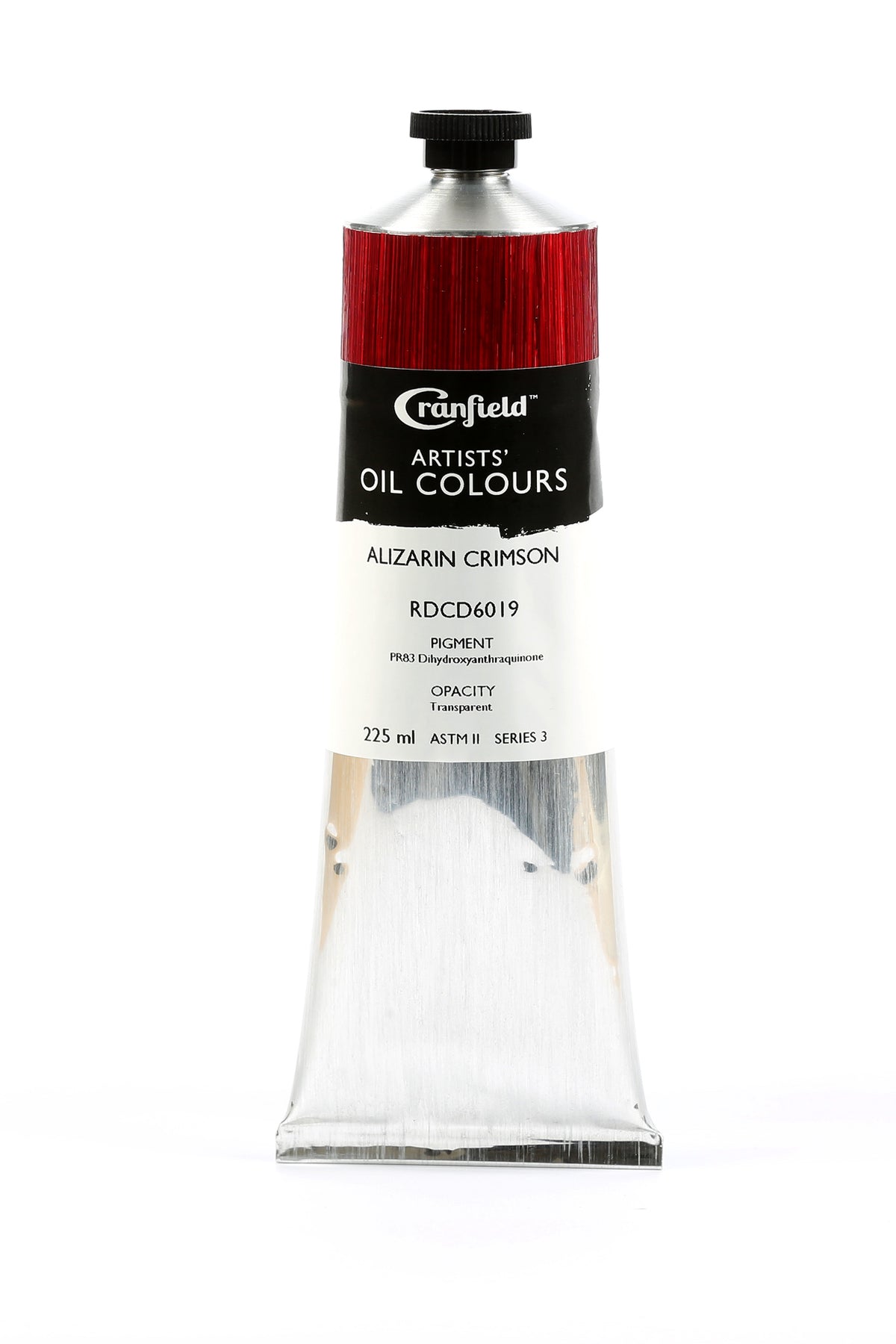 Cranfield Artists' Oil Colour 225ml – Alizarin Crimson (Series 3)