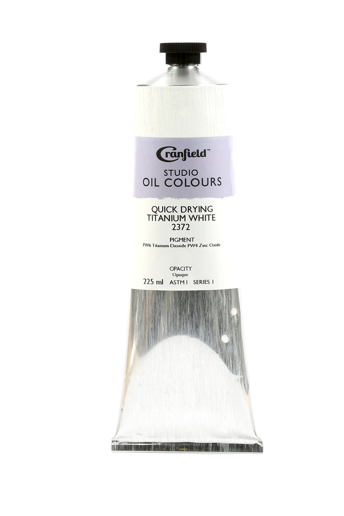 Cranfield Studio Oil Colour 225ml Tube – Quick Drying Titanium White (Series 1)
