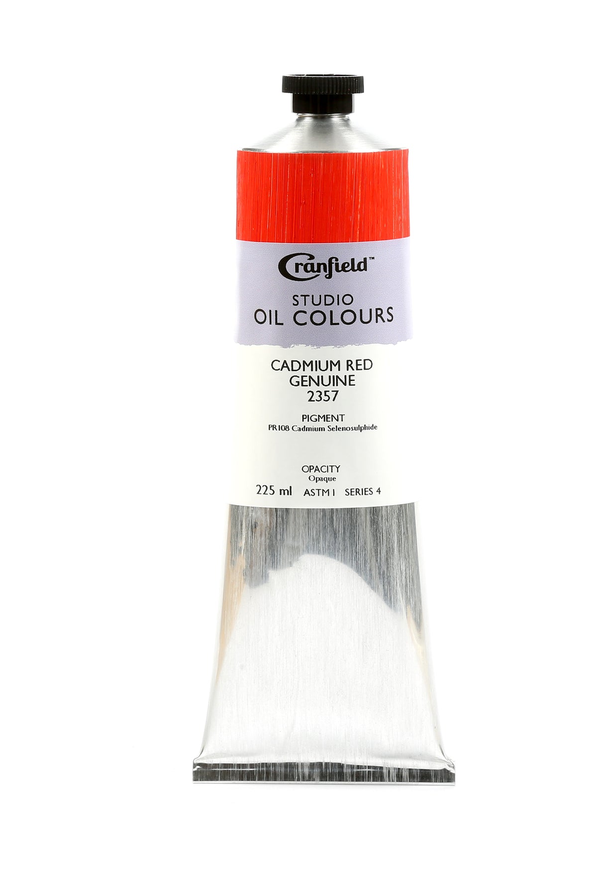 Cranfield Studio Oil Colour 225ml Tube – Cadmium Red Genuine (Series 4)