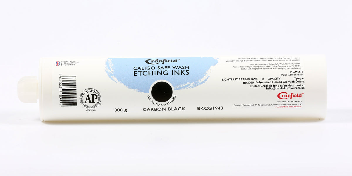 Cranfield Caligo Safe Wash Etching Ink 300g Cartridge – Carbon Black