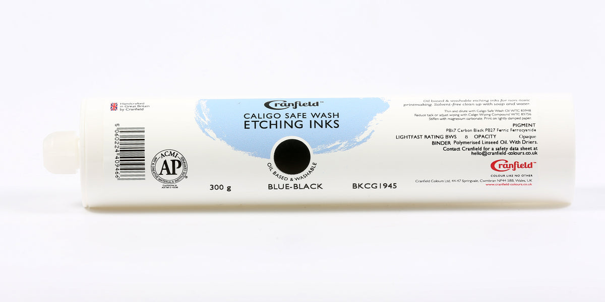 Cranfield Caligo Safe Wash Etching Ink 300g Cartridge – Blue Black
