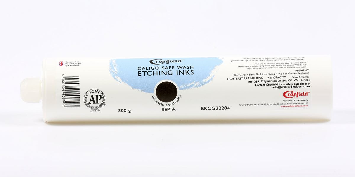 Cranfield Caligo Safe Wash Etching Ink 300g Cartridge – Sepia