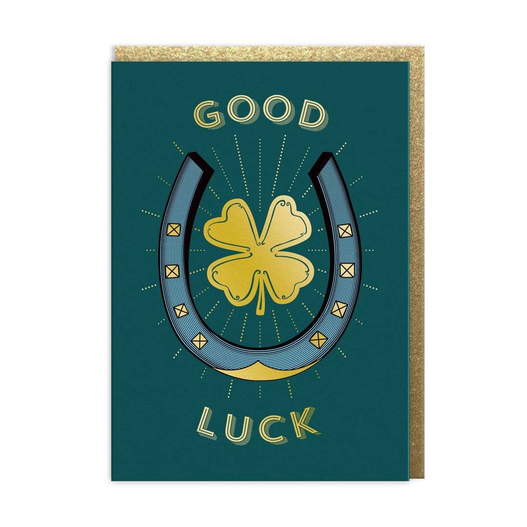 Good Luck Horseshoe Greeting Card (13770)