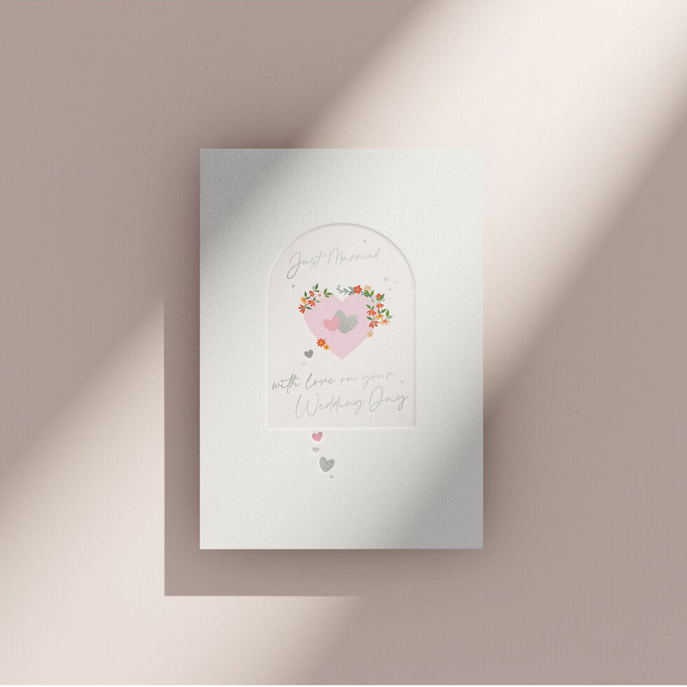 Copacetic Wedding Hearts Wedding Card by Heyyy
