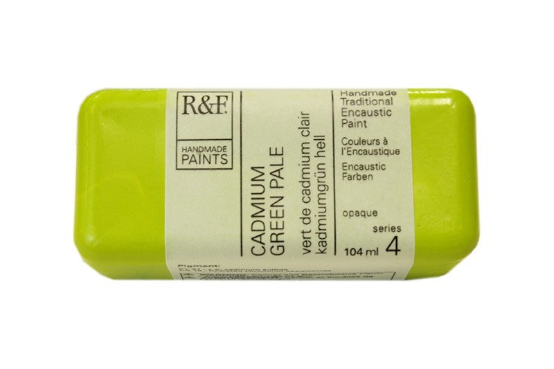 R&F Encaustic Paint 104ml – Cadmium Green Pale