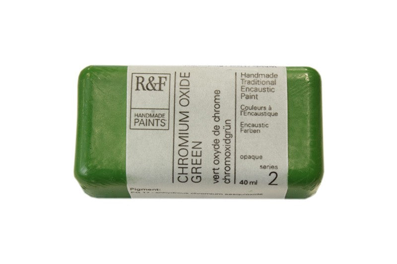 R&F Encaustic Paint 40ml – Chrome Oxide Green