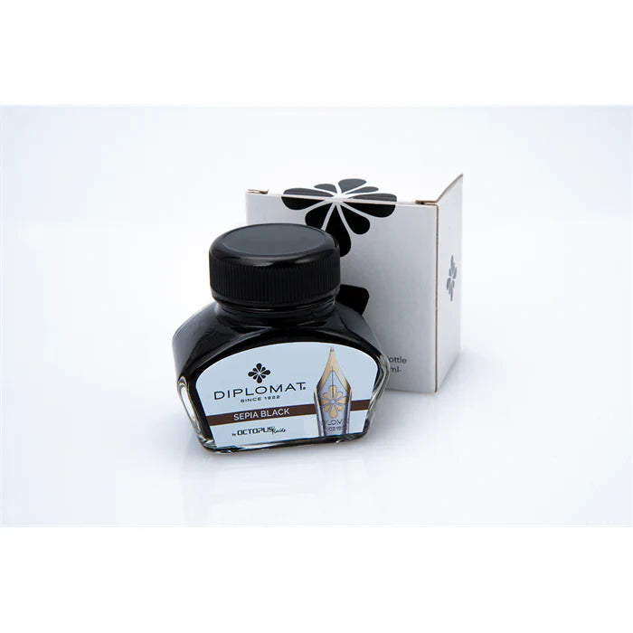Diplomat Ink Pot 30ml - Sepia Black