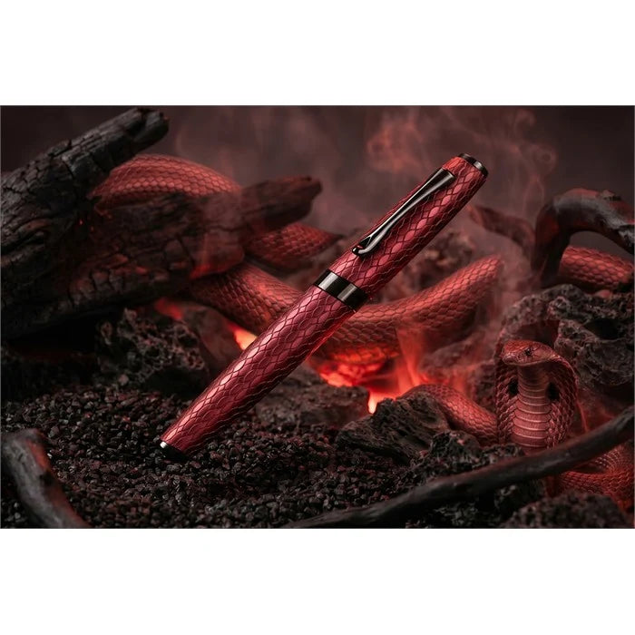 Cobra Burgundy Guilloché Rollerball Pen