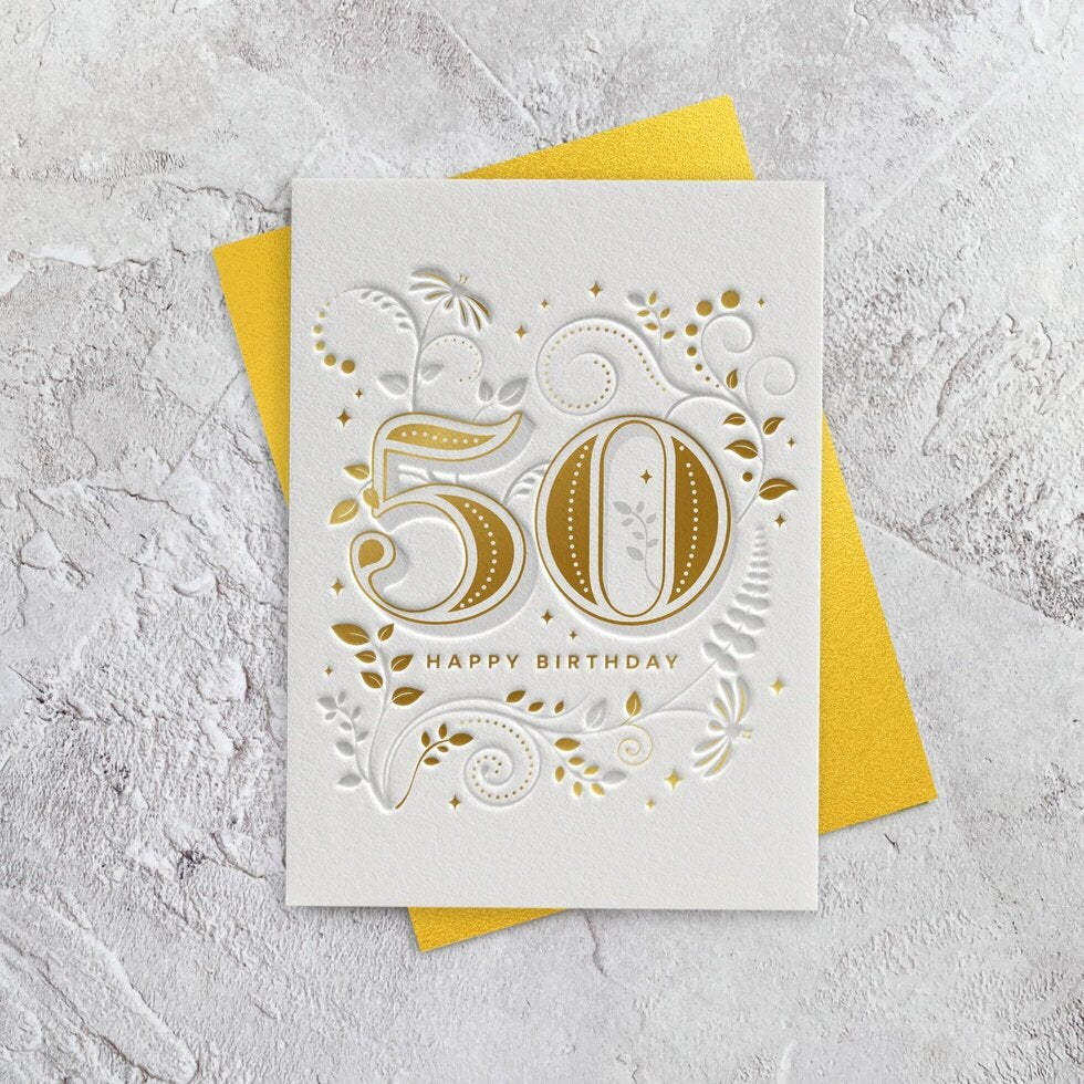 I'mPressed Milestones Age 50 Birthday Greetings Card by Heyyy