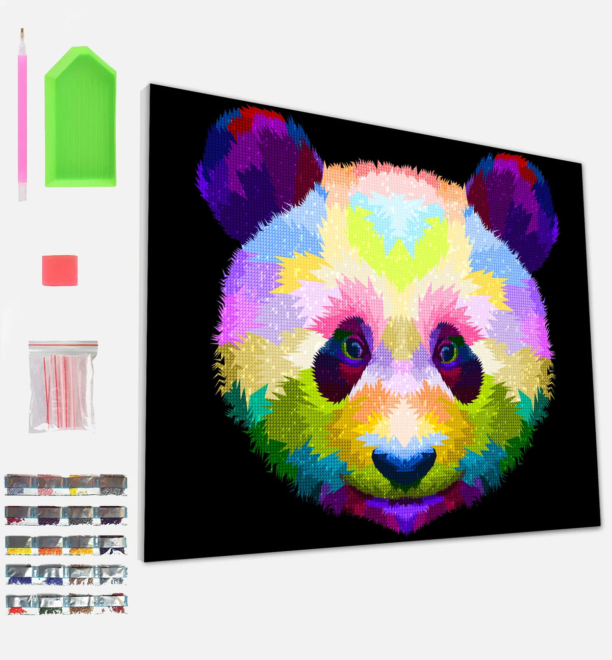 Panda Diamond Art Canvas Kit