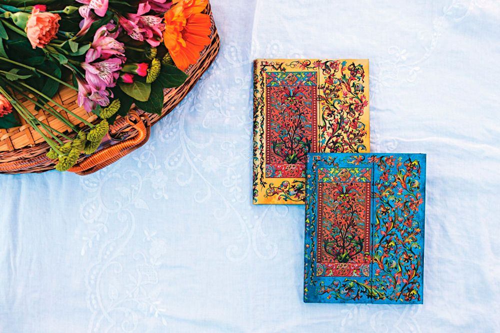 Paperblanks Delphine Slim Hardback Journal – Lined, 176 Pages – design detail