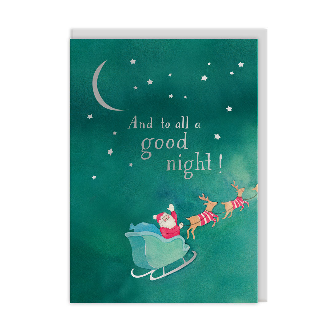 Santa Sleigh Greeting Card (12763)