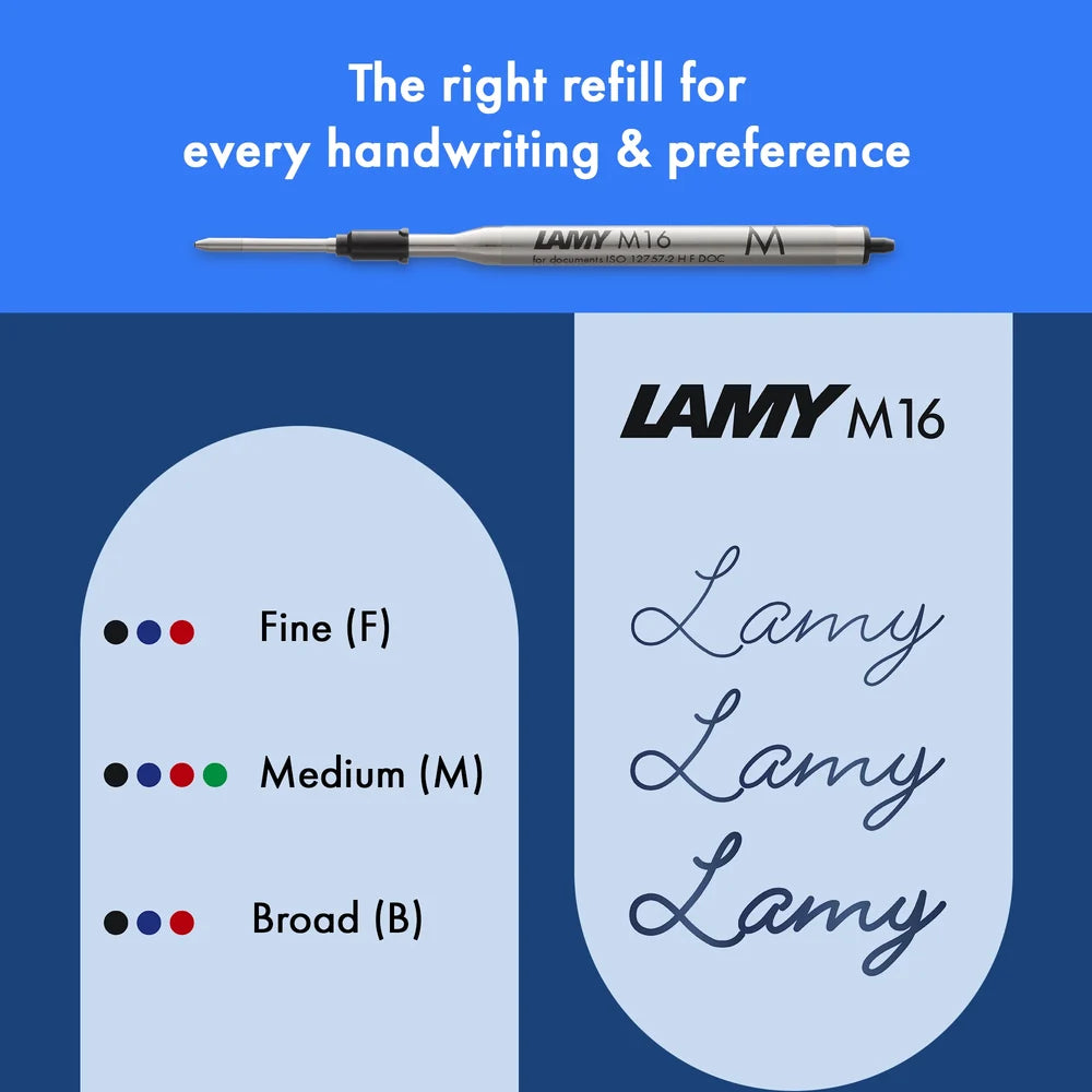 LAMY Safari Ballpoint Pen – Steel Black | Black Refill, Medium