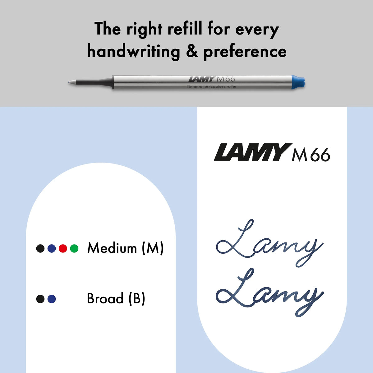 LAMY Swift Rollerball Pen – Imperial Blue | Blue Refill, Broad