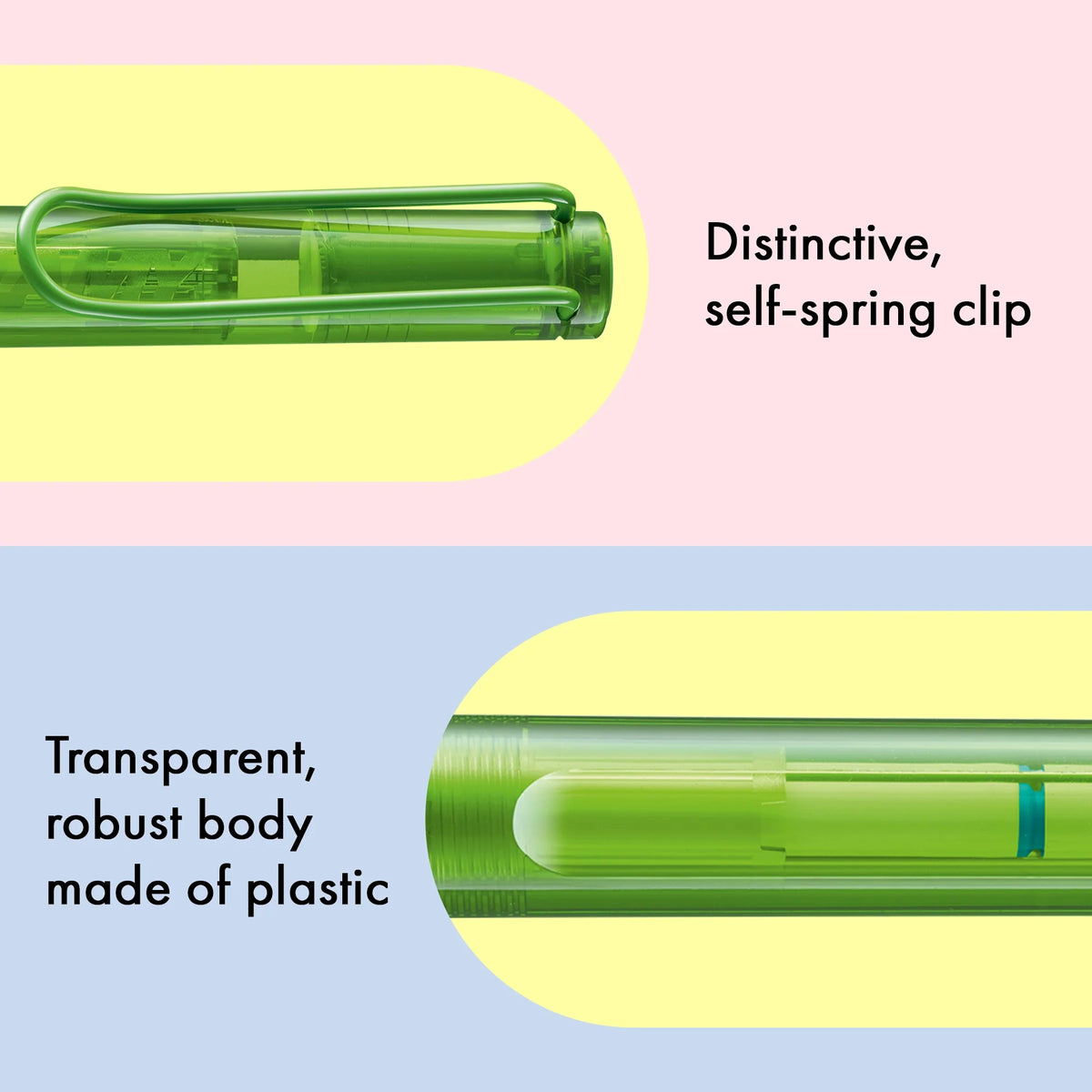 LAMY Balloon Rollerball Pen – Lime | Blue Refill, Broad