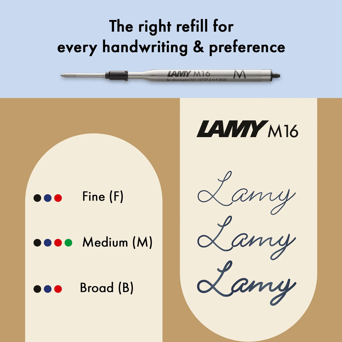 LAMY Noto Ballpoint Pen – Black & Silver | Black Refill, Medium