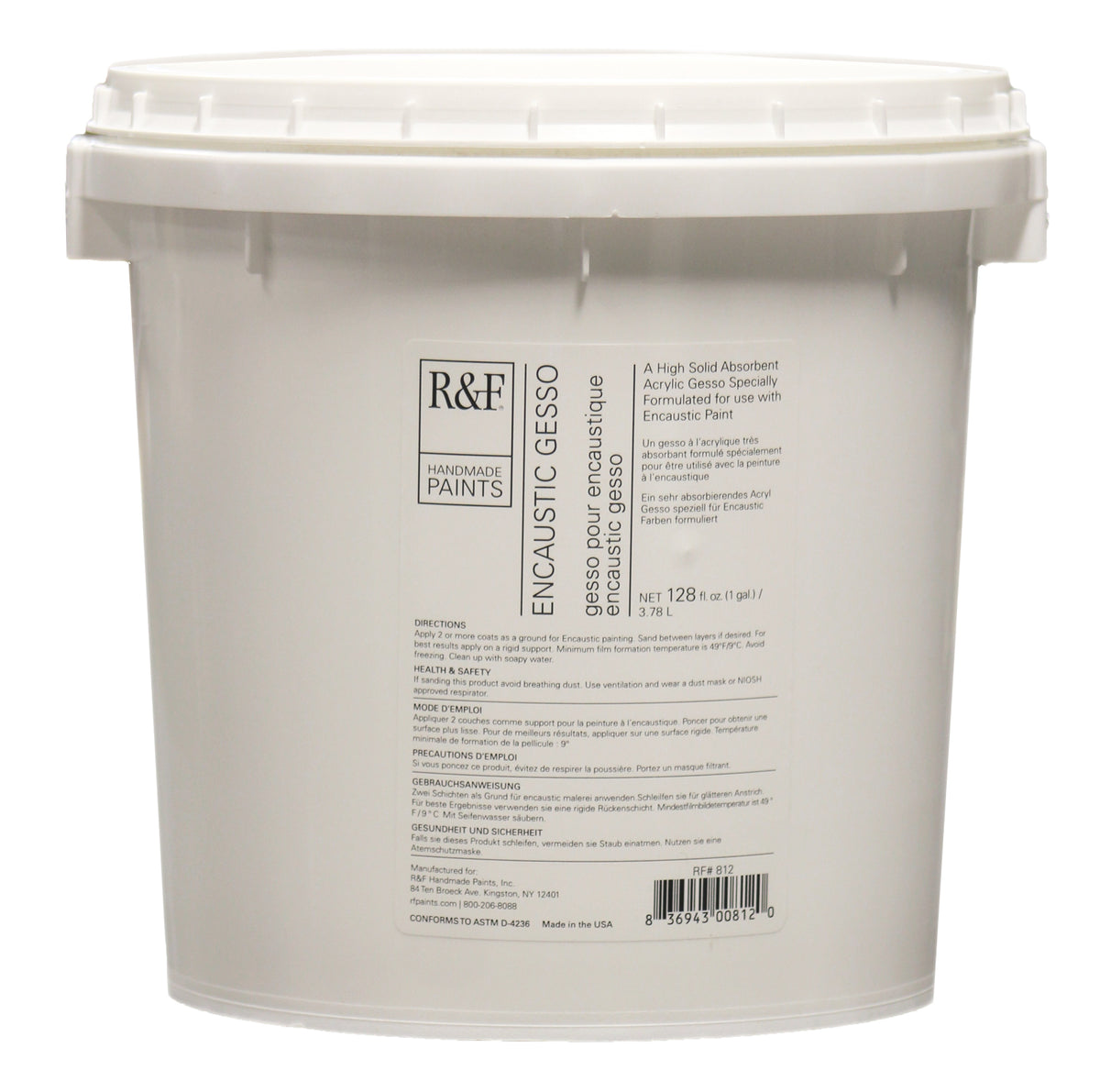 R&F Encaustic Gesso 3.78 Litres (128oz)