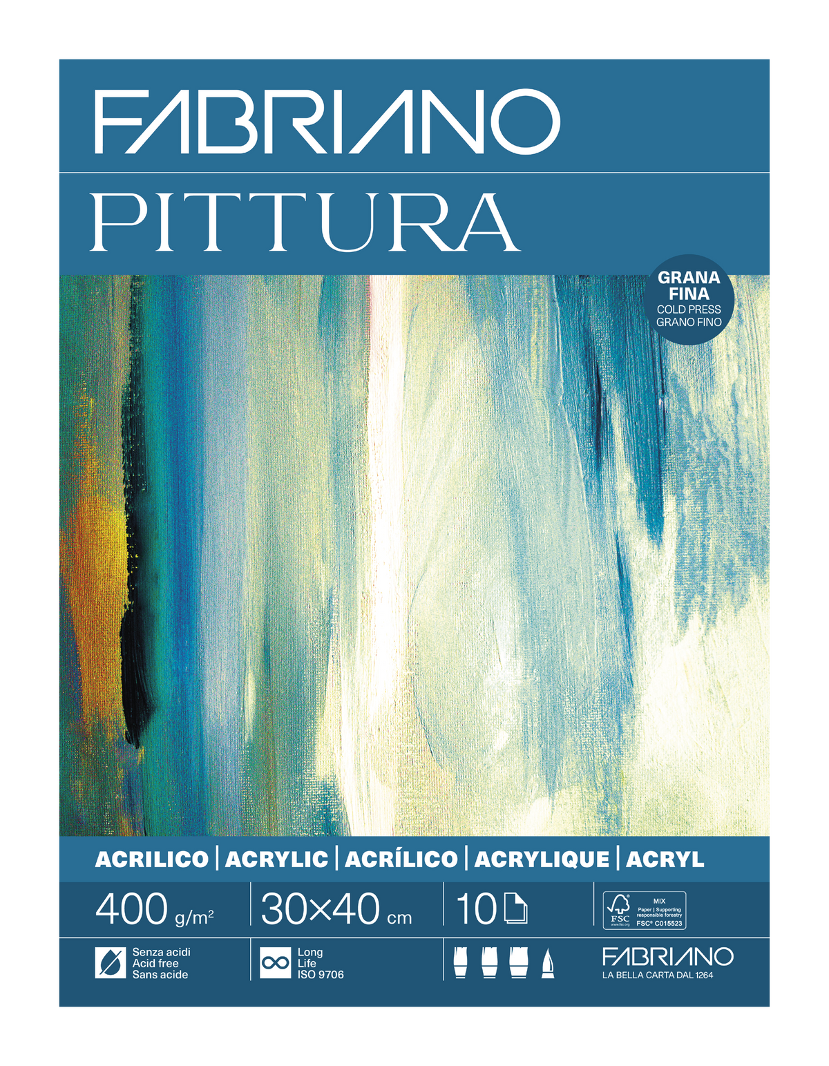 Fabriano Pittura Painting Paper Pad 400gsm – 30 x 40cm