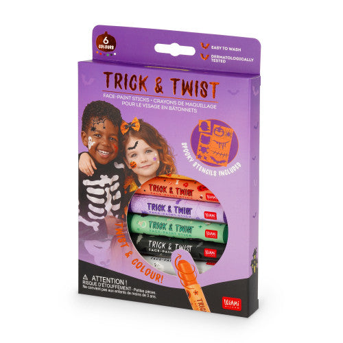 Legami Halloween 26 - Trick&Twist - Face Paint Sticks - Halloween