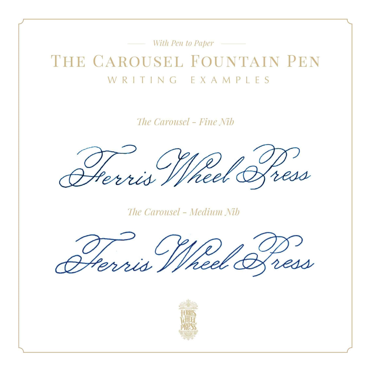 Ferris Wheel Press Aluminium Carousel Fountain Pen – Rose Petal Plush