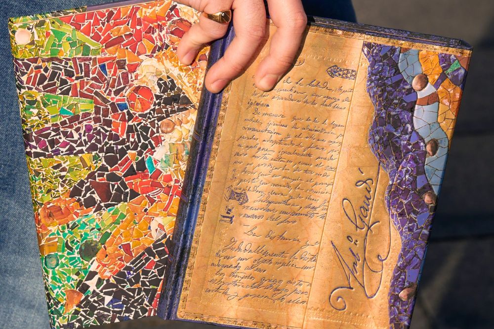 Paperblanks Gaudi’s Sun Ultra Hardback Journal – Lined, 144 Pages – design detail