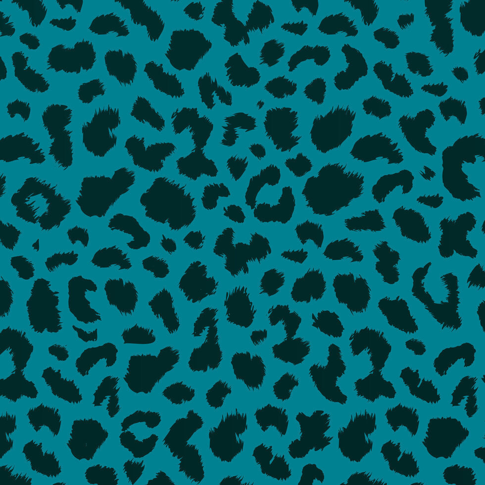 Green Leopard Print Gift Wrap by Heyyy