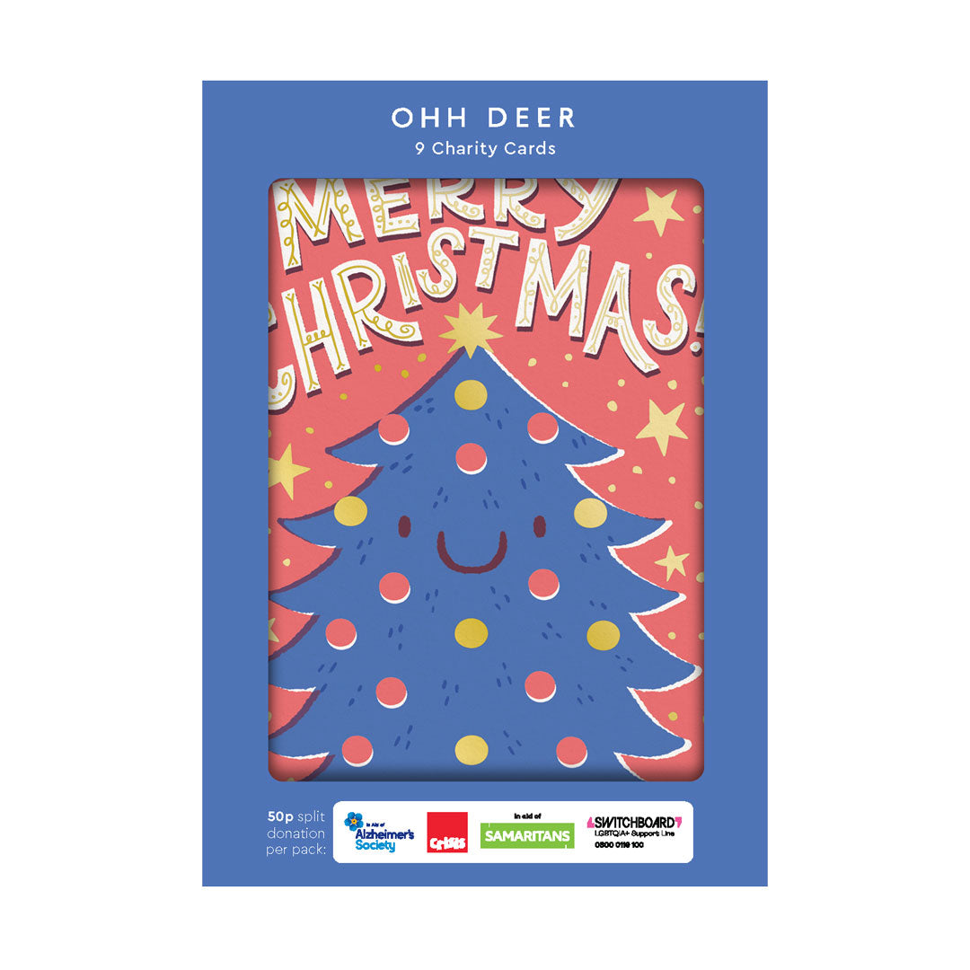 Hello! Lucky x 3 Charity Christmas Cards (Pack of 9) (13531)