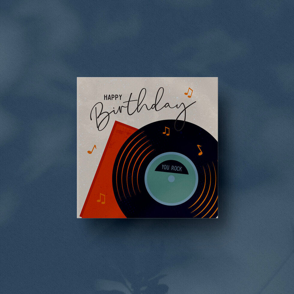 Instant Classics Birthday Records Greetings Card by Heyyy