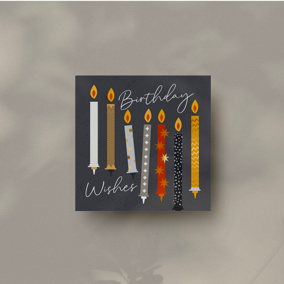 Instant Classics Men's Birthday Candles Greetings Card by Heyyy