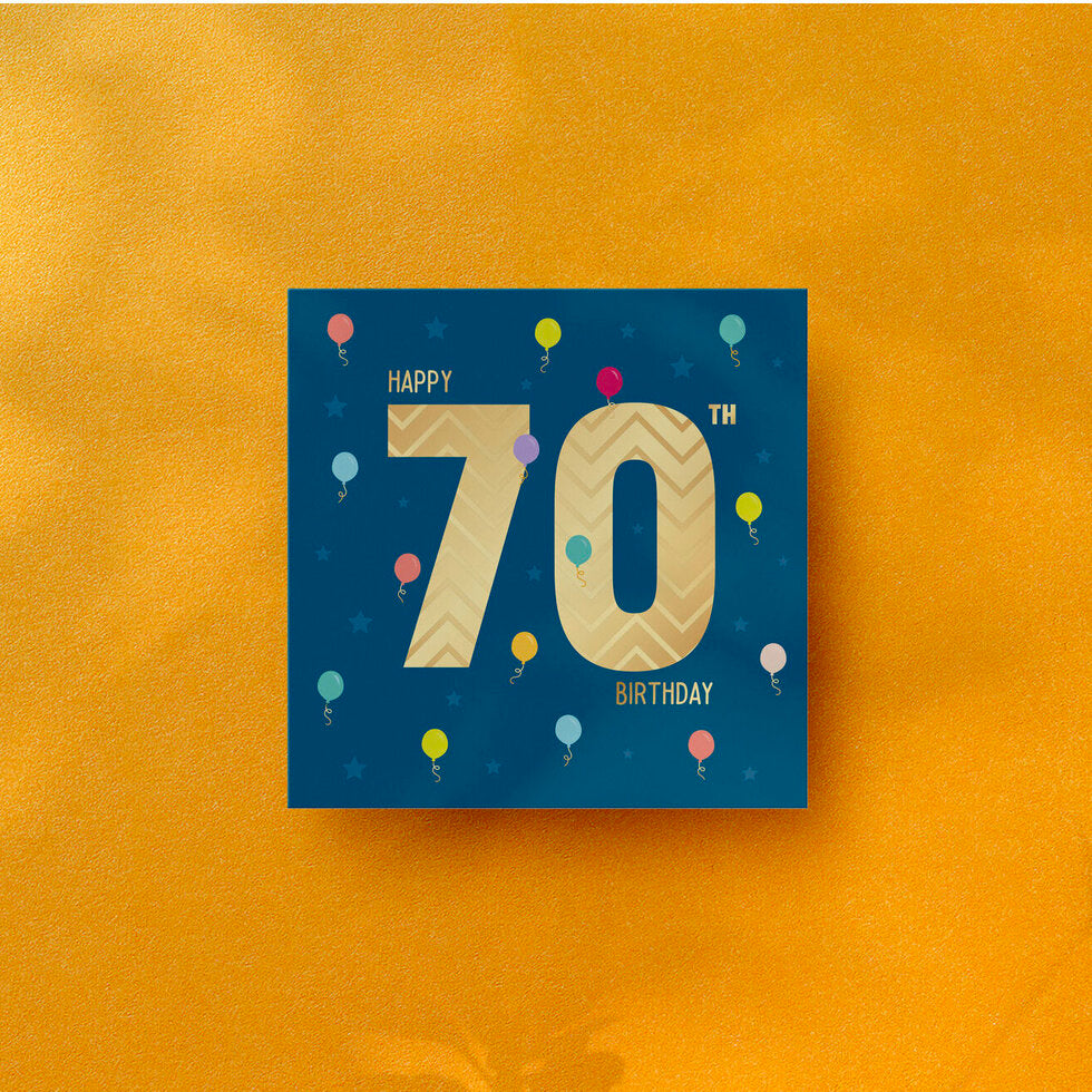 Instant Classics Milestones Age 70 Tiny Balloons Birthday Card by Heyyy