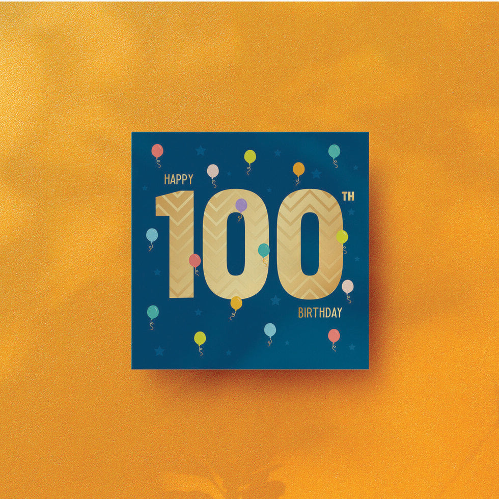 Instant Classics Milestones Age 100 Tiny Balloons Birthday Card by Heyyy