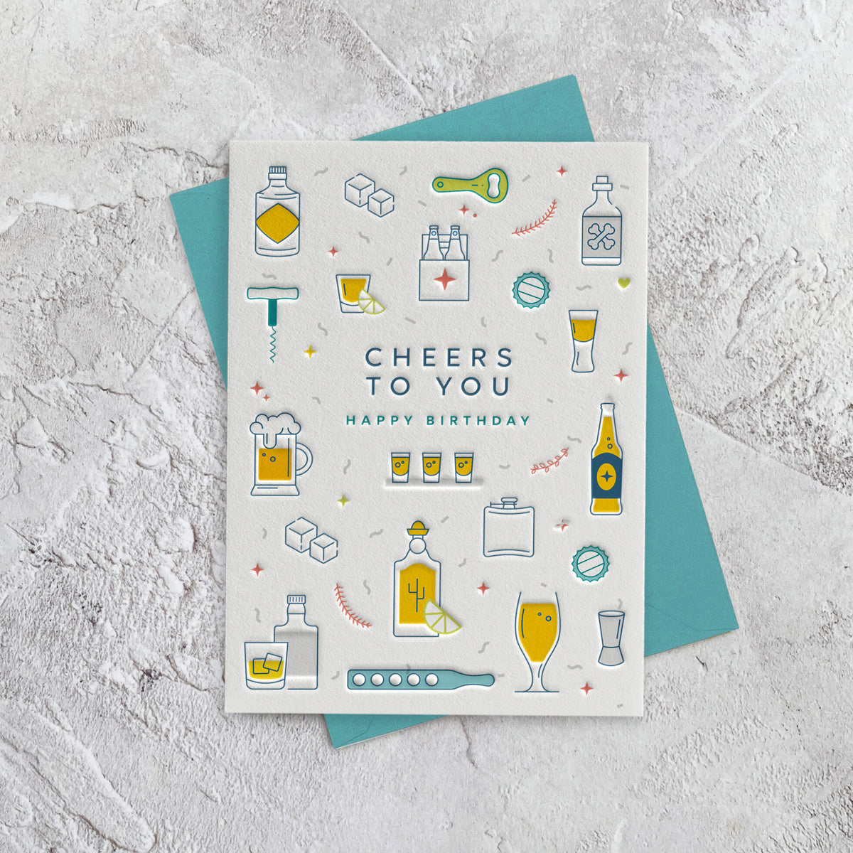 I'mPressed - Cheers To You Happy Birthday Greetings Card