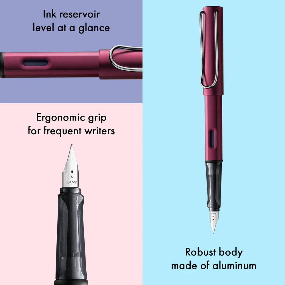 LAMY AL-star Fountain Pen – Black Purple