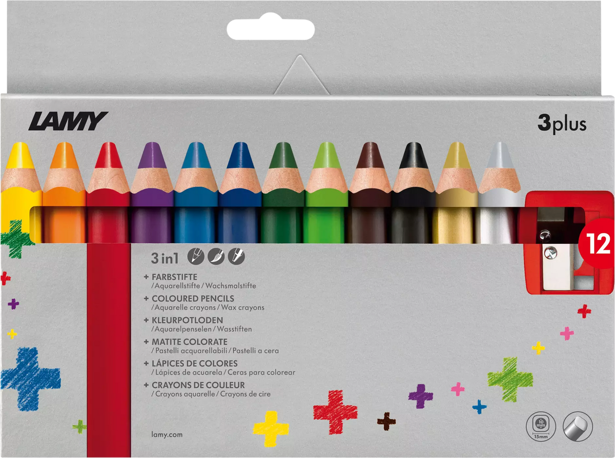 LAMY 3plus Colouring Pencils – Set of 12