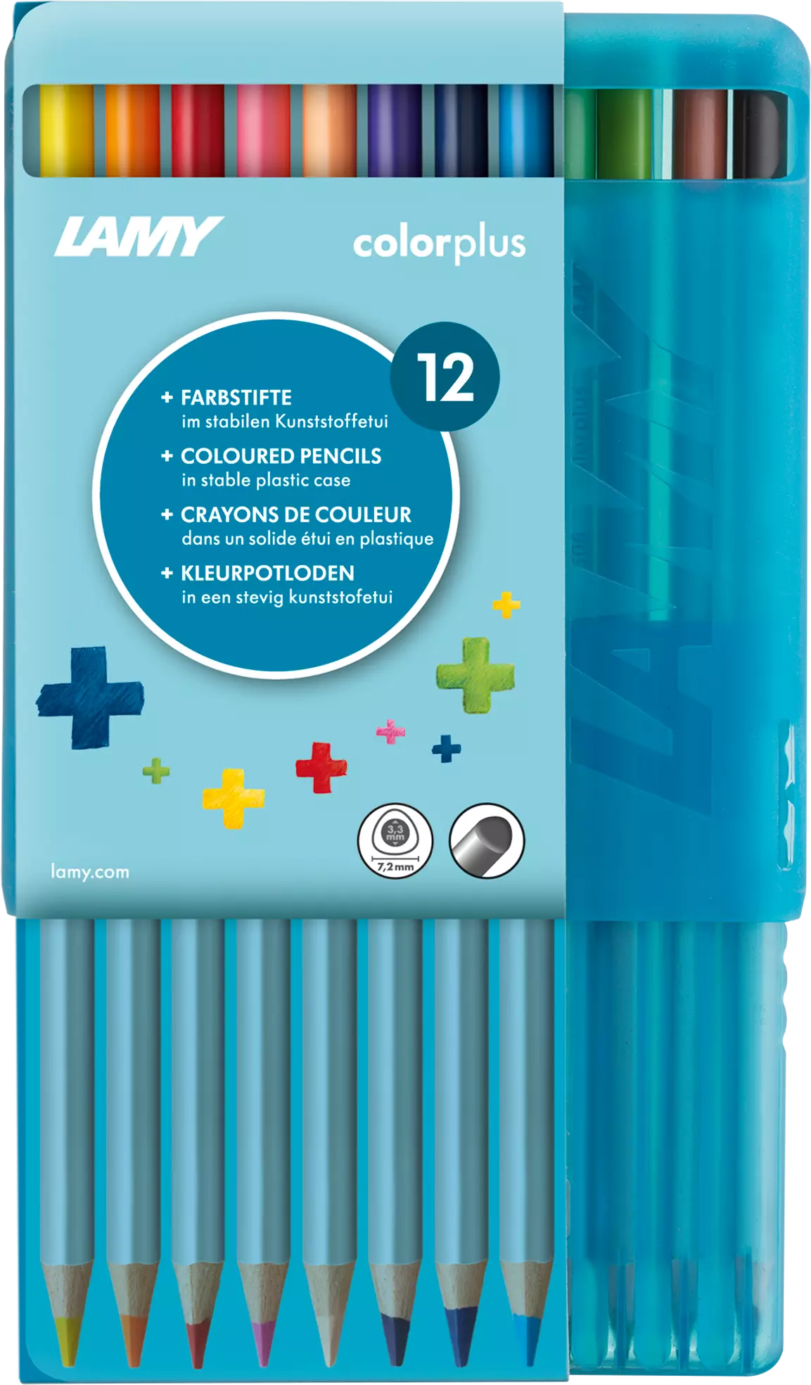 LAMY Colorplus Colouring Pencils – Set of 12 in Plastic Case