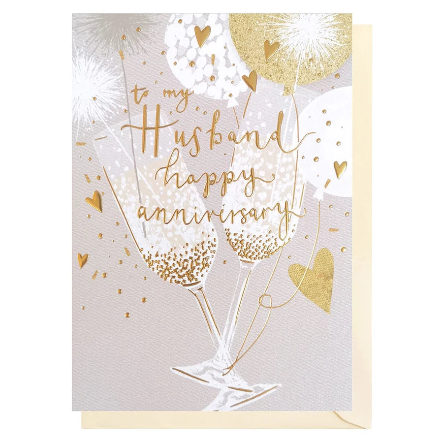 Husband Anniversary Greetings Card