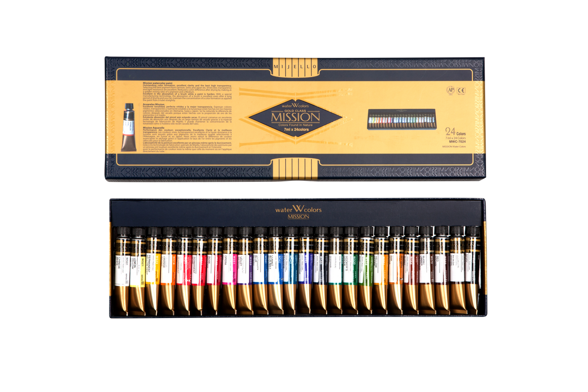 Mijello Mission Gold Watercolour Set – 24 x 7ml