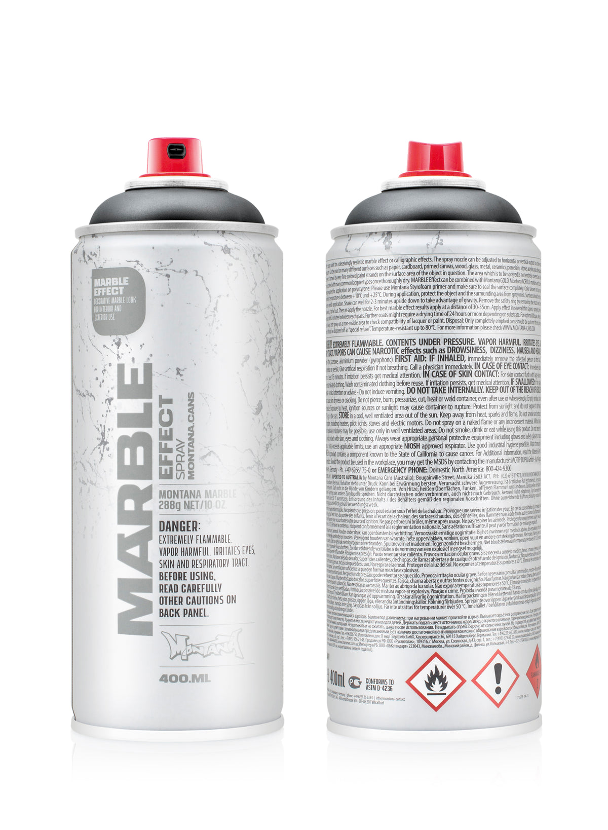 Montana Effect Marble Spray 400ml – Black (EM9000)