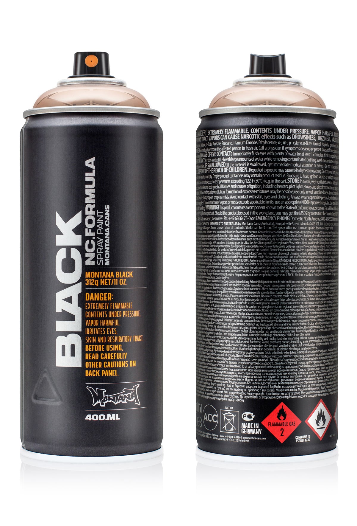 Montana Black 400ml Spray Paint – Copper Chrome